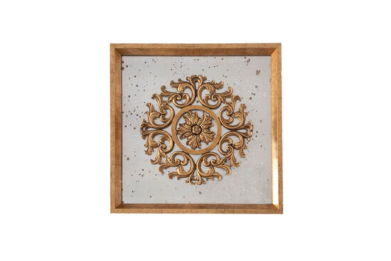 AYNA EFEKTLI TABLO GOLD (YUVARLAK) 32,5x32,5cm