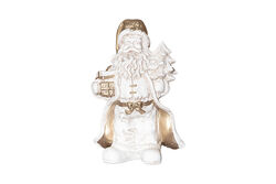 KERVAN - HYK896 HEDİYE TAŞIYAN NOEL BABA 20x30cm KREM-GOLD