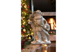 HYK952 GEYİKLİ NOEL BABA 23x32 cm KREM-GOLD - Thumbnail