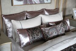 KARAN SAL SET 95x250 CM 7 PRC GRİ-BORDO - Thumbnail