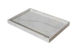 MARBLE TEPSI 30x46x4cm BEYAZ (AH-13046) - Thumbnail