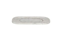 TEPSİ - MARBLE TEPSI -SEDEF DETAYLI - 30x15x2.5cm BEYAZ (AH-13080)